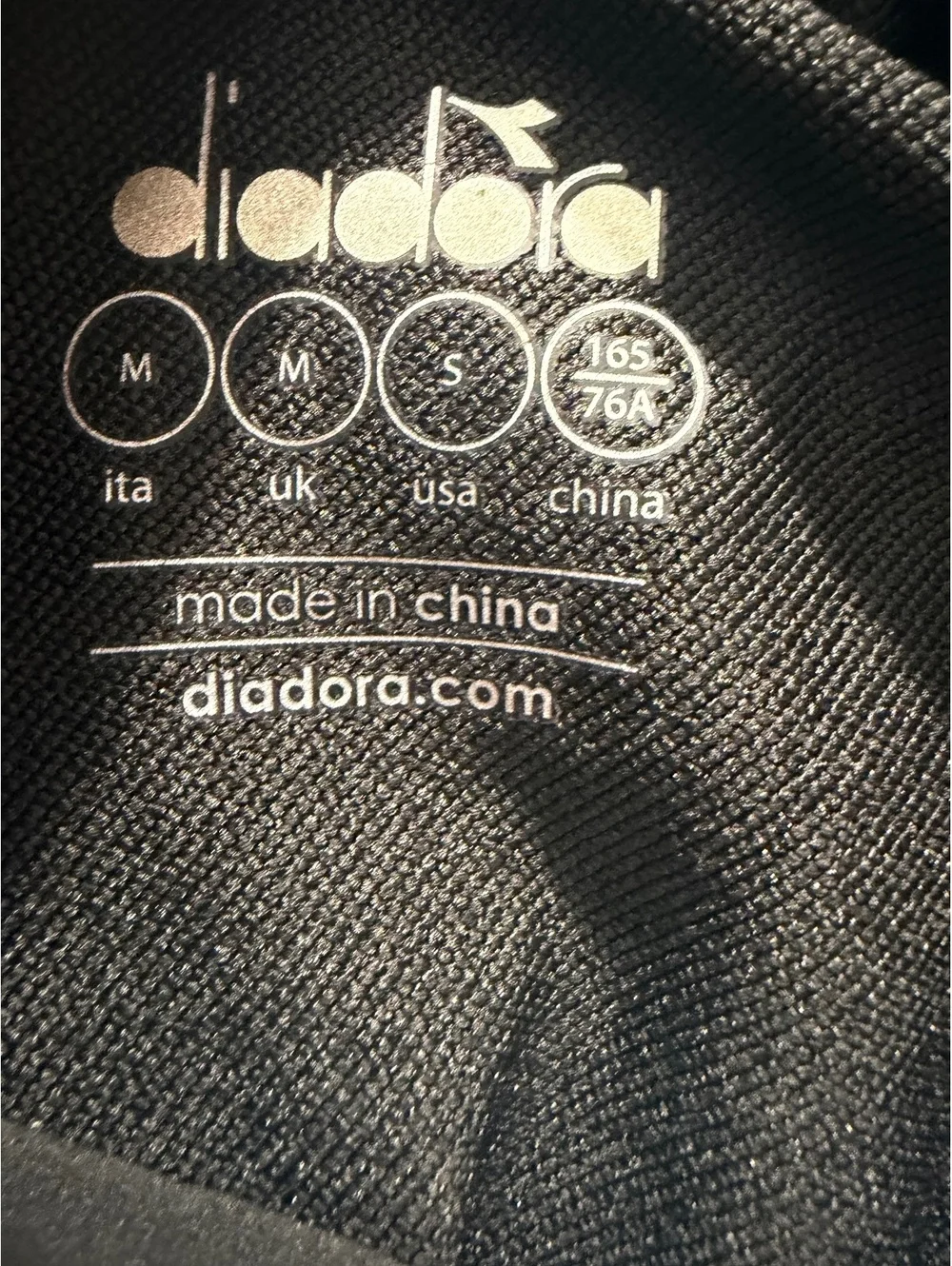 Diadora Black Athletic Jogger Sweatpants – Men's Size Small (US S / ITA M)